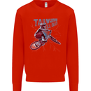 Tailwhippin BMX Cycling Bicycle Mens Sweatshirt Jumper Bright Red
