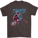 Tailwhippin BMX Cycling Bicycle Mens T-Shirt 100% Cotton Dark Chocolate