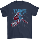 Tailwhippin BMX Cycling Bicycle Mens T-Shirt 100% Cotton Navy Blue