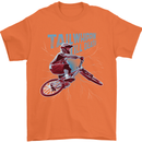 Tailwhippin BMX Cycling Bicycle Mens T-Shirt 100% Cotton Orange