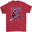 Tailwhippin BMX Cycling Bicycle Mens T-Shirt 100% Cotton Red