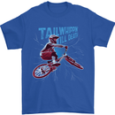 Tailwhippin BMX Cycling Bicycle Mens T-Shirt 100% Cotton Royal Blue