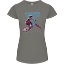Tailwhippin BMX Cycling Bicycle Womens Petite Cut T-Shirt Charcoal