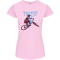 Tailwhippin BMX Cycling Bicycle Womens Petite Cut T-Shirt Light Pink