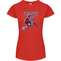 Tailwhippin BMX Cycling Bicycle Womens Petite Cut T-Shirt Red