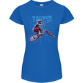 Tailwhippin BMX Cycling Bicycle Womens Petite Cut T-Shirt Royal Blue