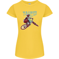 Tailwhippin BMX Cycling Bicycle Womens Petite Cut T-Shirt Yellow