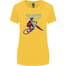 Tailwhippin BMX Cycling Bicycle Womens Wider Cut T-Shirt Yellow