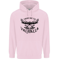 Take Me To Valhalla Viking Skull Odin Thor Childrens Kids Hoodie Light Pink