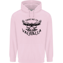 Take Me To Valhalla Viking Skull Odin Thor Childrens Kids Hoodie Light Pink