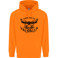 Take Me To Valhalla Viking Skull Odin Thor Childrens Kids Hoodie Orange