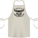 Take Me To Valhalla Viking Skull Odin Thor Cotton Apron 100% Organic Natural