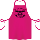 Take Me To Valhalla Viking Skull Odin Thor Cotton Apron 100% Organic Pink
