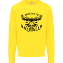 Take Me To Valhalla Viking Skull Odin Thor Kids Sweatshirt Jumper Yellow