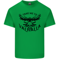 Take Me To Valhalla Viking Skull Odin Thor Kids T-Shirt Childrens Irish Green
