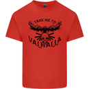Take Me To Valhalla Viking Skull Odin Thor Kids T-Shirt Childrens Red