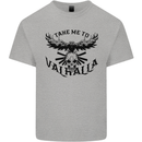 Take Me To Valhalla Viking Skull Odin Thor Kids T-Shirt Childrens Sports Grey