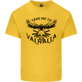 Take Me To Valhalla Viking Skull Odin Thor Kids T-Shirt Childrens Yellow