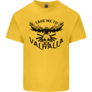 Take Me To Valhalla Viking Skull Odin Thor Kids T-Shirt Childrens Yellow