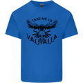 Take Me To Valhalla Viking Skull Odin Thor Mens Cotton T-Shirt Tee Top Royal Blue