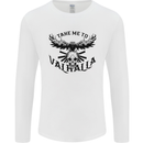 Take Me To Valhalla Viking Skull Odin Thor Mens Long Sleeve T-Shirt White