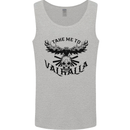 Take Me To Valhalla Viking Skull Odin Thor Mens Vest Tank Top Sports Grey
