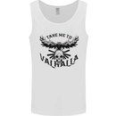 Take Me To Valhalla Viking Skull Odin Thor Mens Vest Tank Top White