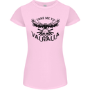 Take Me To Valhalla Viking Skull Odin Thor Womens Petite Cut T-Shirt Light Pink