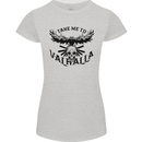 Take Me To Valhalla Viking Skull Odin Thor Womens Petite Cut T-Shirt Sports Grey