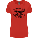 Take Me To Valhalla Viking Skull Odin Thor Womens Wider Cut T-Shirt Red