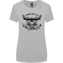 Take Me To Valhalla Viking Skull Odin Thor Womens Wider Cut T-Shirt Sports Grey
