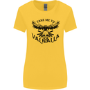 Take Me To Valhalla Viking Skull Odin Thor Womens Wider Cut T-Shirt Yellow