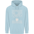 Take Me to the Mountains Trekking Hiking Childrens Kids Hoodie Light Blue