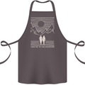 Take Me to the Mountains Trekking Hiking Cotton Apron 100% Organic Dark Grey