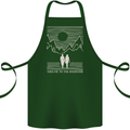 Take Me to the Mountains Trekking Hiking Cotton Apron 100% Organic Forest Green