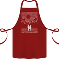 Take Me to the Mountains Trekking Hiking Cotton Apron 100% Organic Maroon