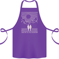 Take Me to the Mountains Trekking Hiking Cotton Apron 100% Organic Purple