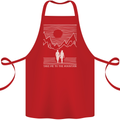 Take Me to the Mountains Trekking Hiking Cotton Apron 100% Organic Red