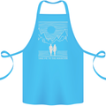 Take Me to the Mountains Trekking Hiking Cotton Apron 100% Organic Turquoise