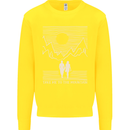 Take Me to the Mountains Trekking Hiking Kids Sweatshirt Jumper Yellow