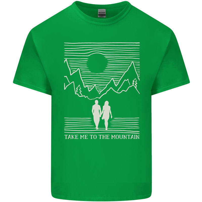 Take Me to the Mountains Trekking Hiking Kids T-Shirt Childrens Irish Green