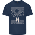 Take Me to the Mountains Trekking Hiking Kids T-Shirt Childrens Navy Blue