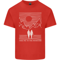 Take Me to the Mountains Trekking Hiking Kids T-Shirt Childrens Red