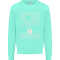 Take Me to the Mountains Trekking Hiking Mens Sweatshirt Jumper Peppermint