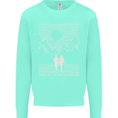 Take Me to the Mountains Trekking Hiking Mens Sweatshirt Jumper Peppermint