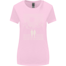 Take Me to the Mountains Trekking Hiking Womens Wider Cut T-Shirt Light Pink