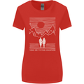 Take Me to the Mountains Trekking Hiking Womens Wider Cut T-Shirt Red