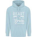 Take Your Heart With You Slogan Childrens Kids Hoodie Light Blue