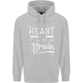 Take Your Heart With You Slogan Childrens Kids Hoodie Sports Grey