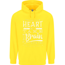 Take Your Heart With You Slogan Childrens Kids Hoodie Yellow